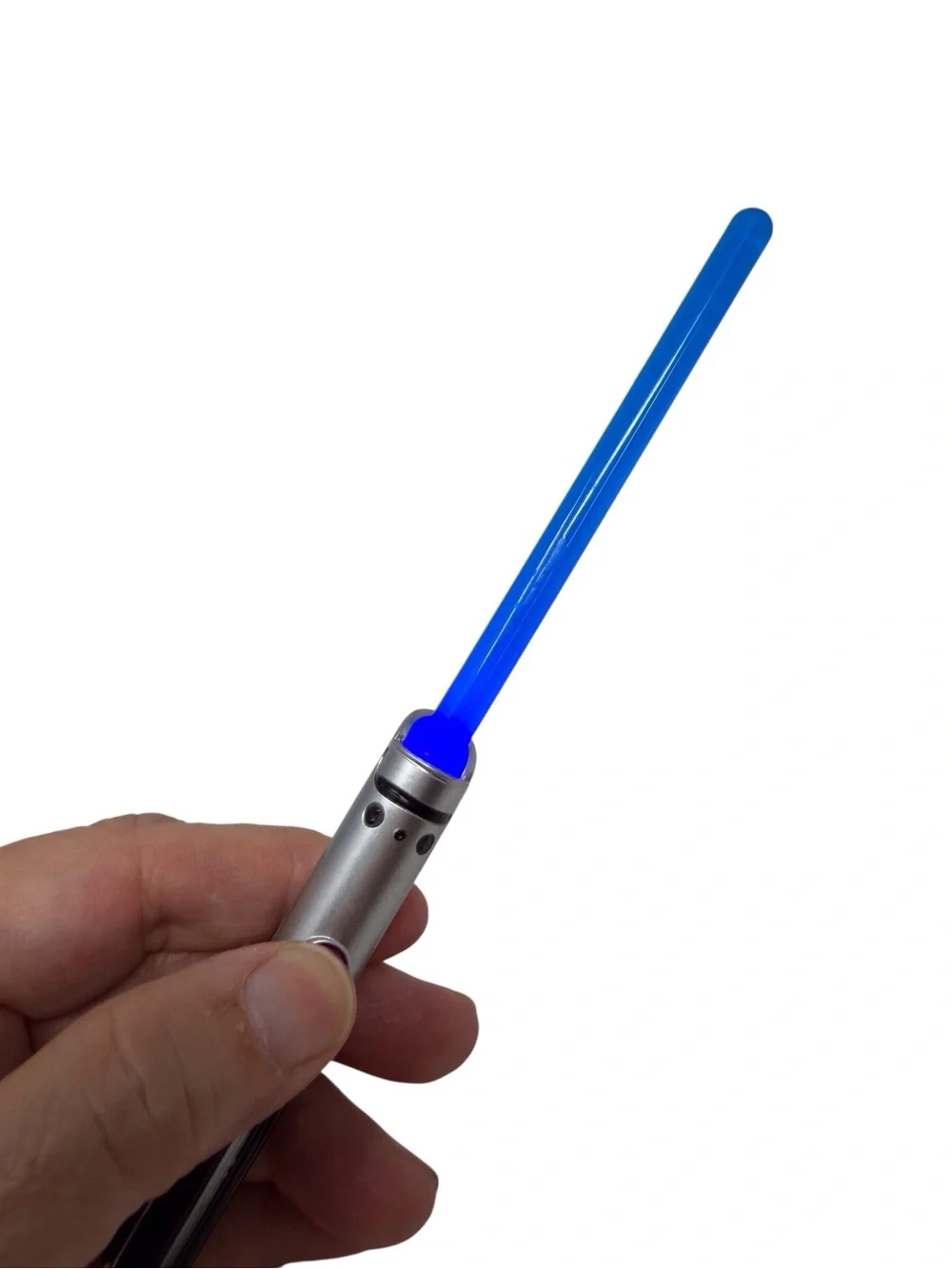 Disney Parks Star Wars Rey Blue light up Lightsaber Keychain Anakin Lightsaber